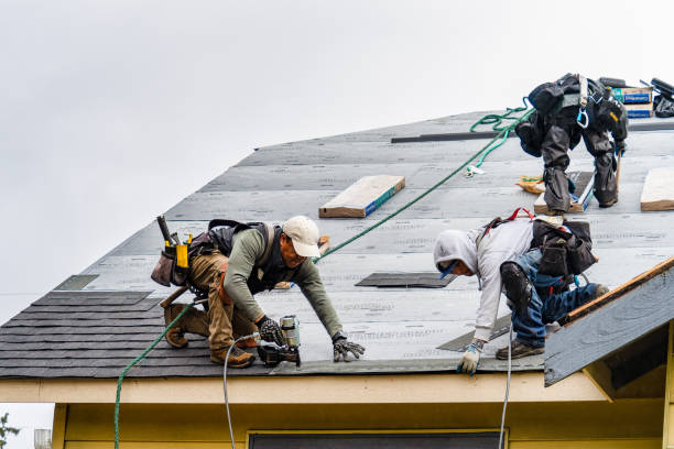 Professional Roofing technician working in Anamosa, IA